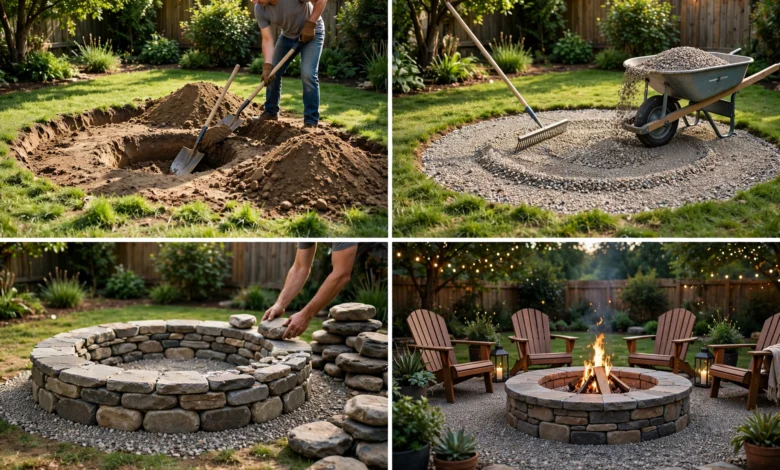 How to Build an Outdoor Fire Pit Area