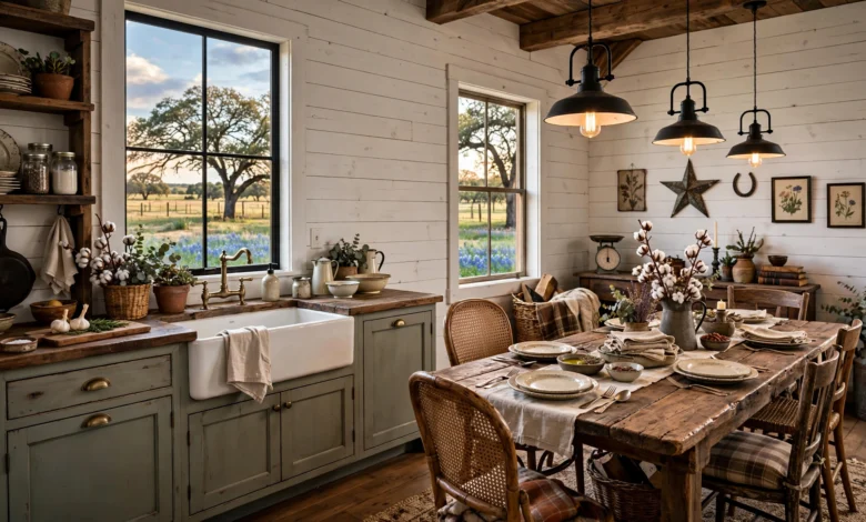 Kitchen & Dining Ideas for Farmhouse-Style Homes in Texas